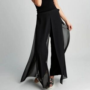 Tadashi Shoji Seaton Chiffon Panel Pant
